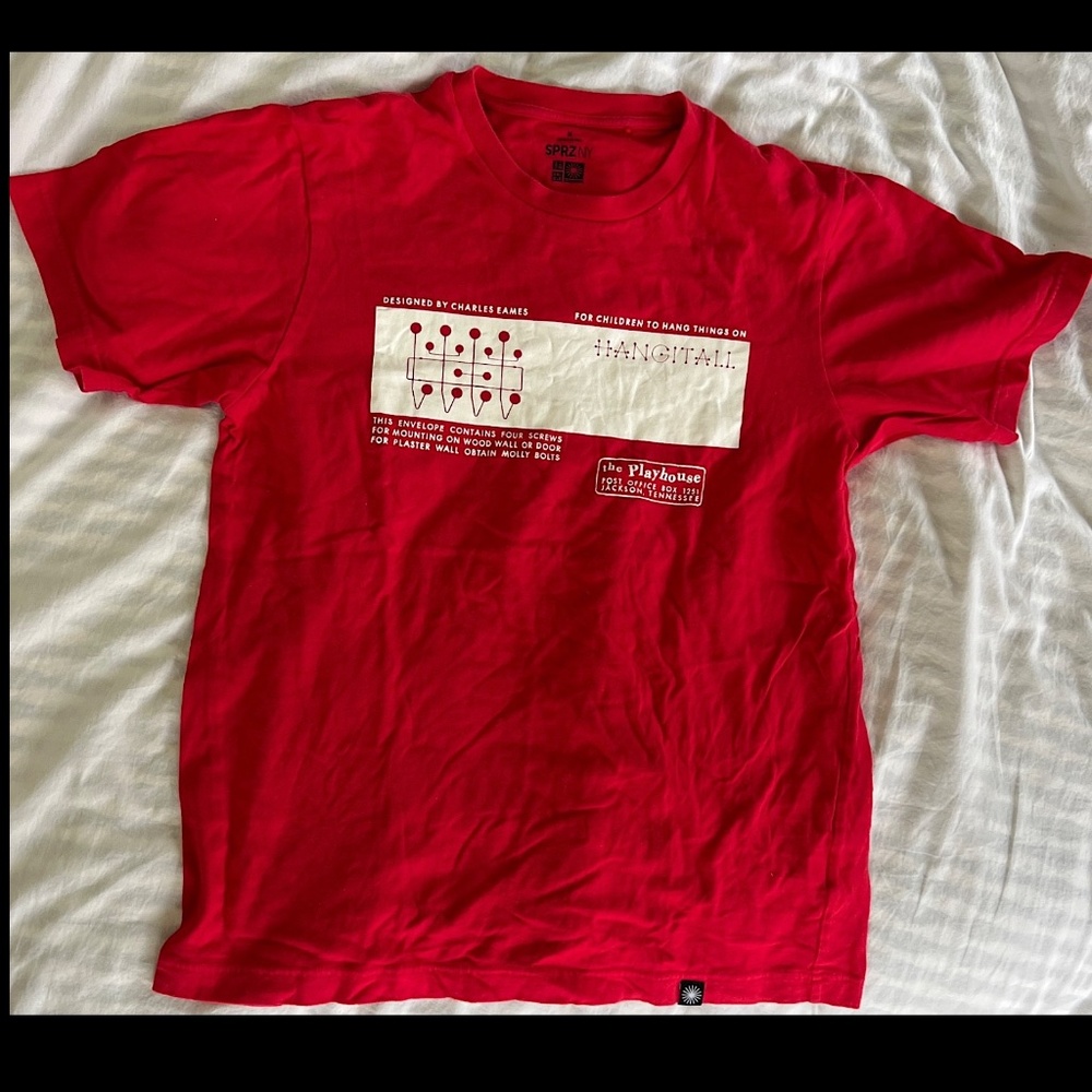 Uniqlo SPRZ Eames T-shirt, Medium, "Hang It All"